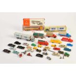 Wiking a.o., Bundle Model Cars, Trucks, Jeeps, Tractors a.o., W.-Germany, plastic, mostly very