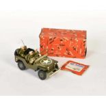 Arnold, Military Jeep 2500, W.-Germany, tin, cw ok, original box, late version without mirror + rims