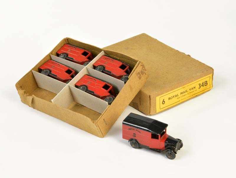 Dinky Toys, Trader's Box 5x Royal Mail Van 34B, England, 1:43, diecast, min. paint d., C 1-2Dinky