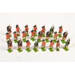 Britains, 23 marching Scots, England, diecast, mostly C 1Britains, 23 Schotten im Marsch, England, 7