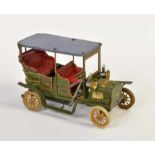 Bing, Sedan Car around 1905, Germany pw, tin, cw ok, paint d., paint part. refinishedBing, Limousine