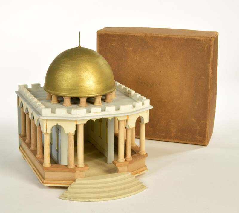 "Tempel des Herodes", GDR, out of wood, box C 1-, C 1-"Tempel des Herodes", DDR, 23x26 cm, Holz, Okt