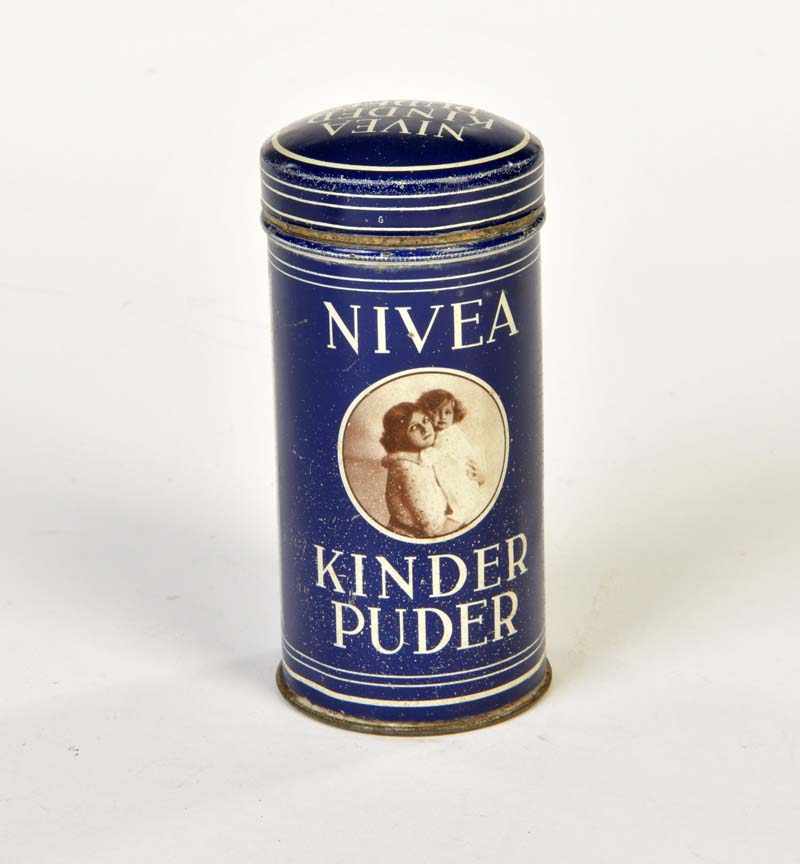 Nivea, Children Powder Box, Germany pw, tin, min. paint d., C 2Nivea, Kinderpuderdose, Germany VK,