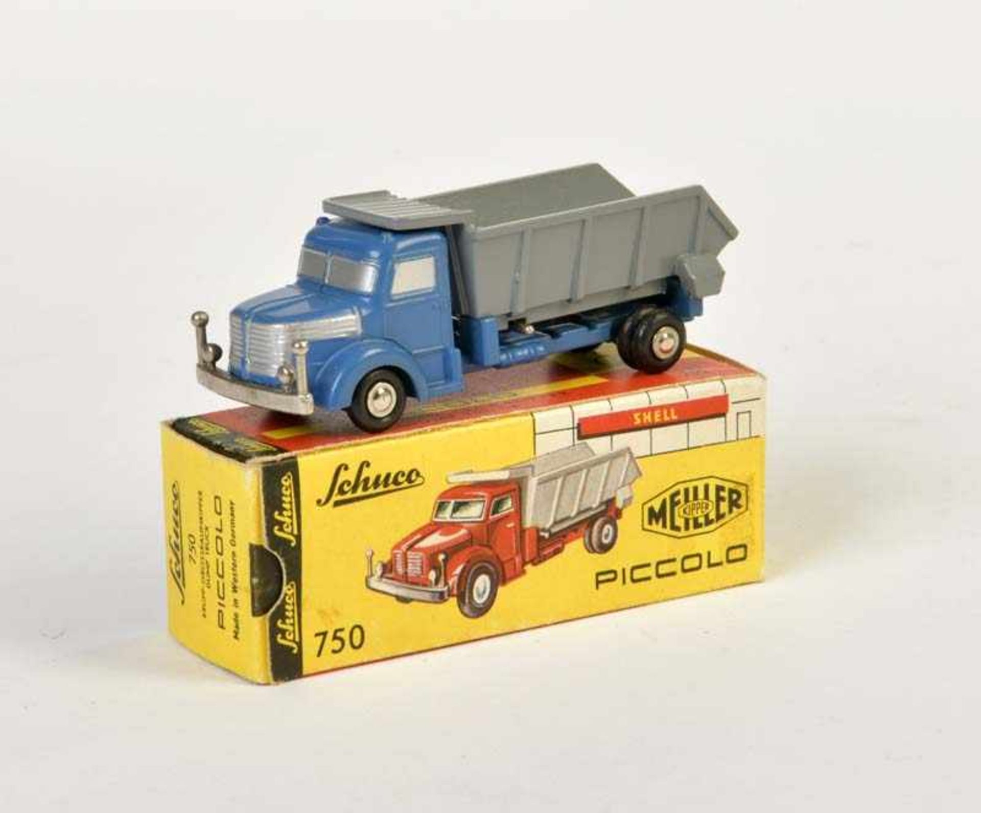 Schuco, Piccolo 750 Krupp Greater Area Dump Truck, W.-Germany, 1:90, diecast, box C 1-, original