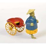 Chinese with Rickshaw, France, mixed constr., C 2+Chinese mit Rikscha, France, 17 cm, GemBw, min.