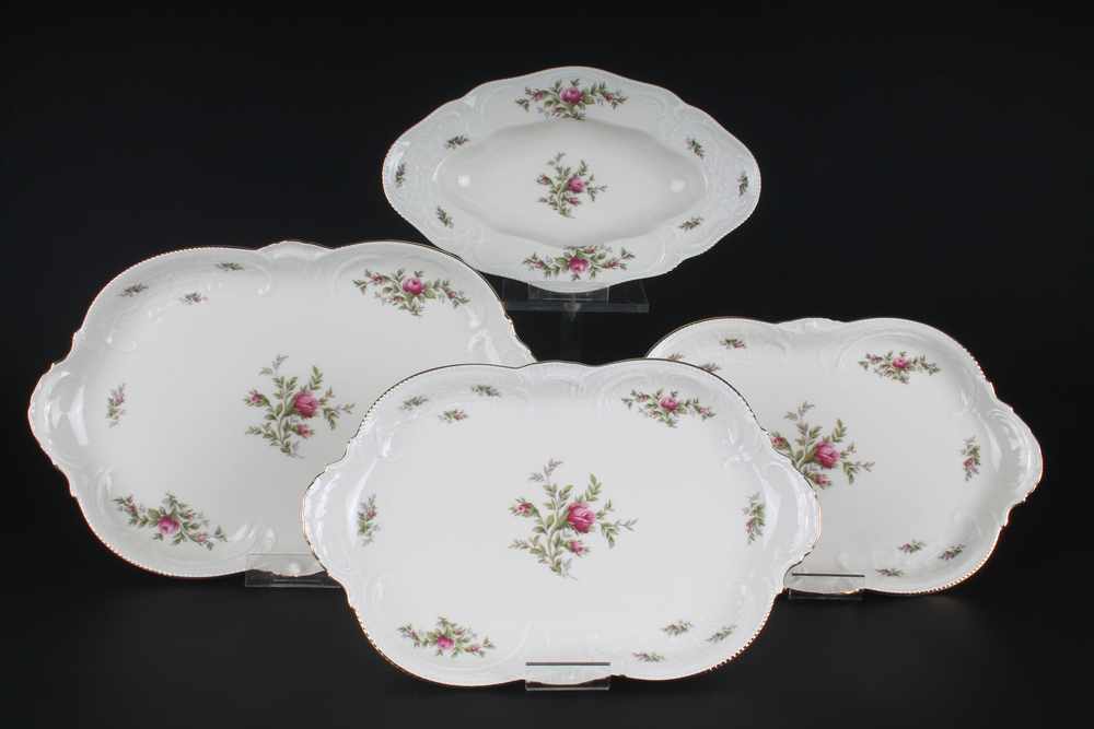 Rosenthal Sanssouci Elfenbein Moosrose, umfangreichen Speiseservice,48-teilig, Porzellan, am Boden - Image 2 of 8