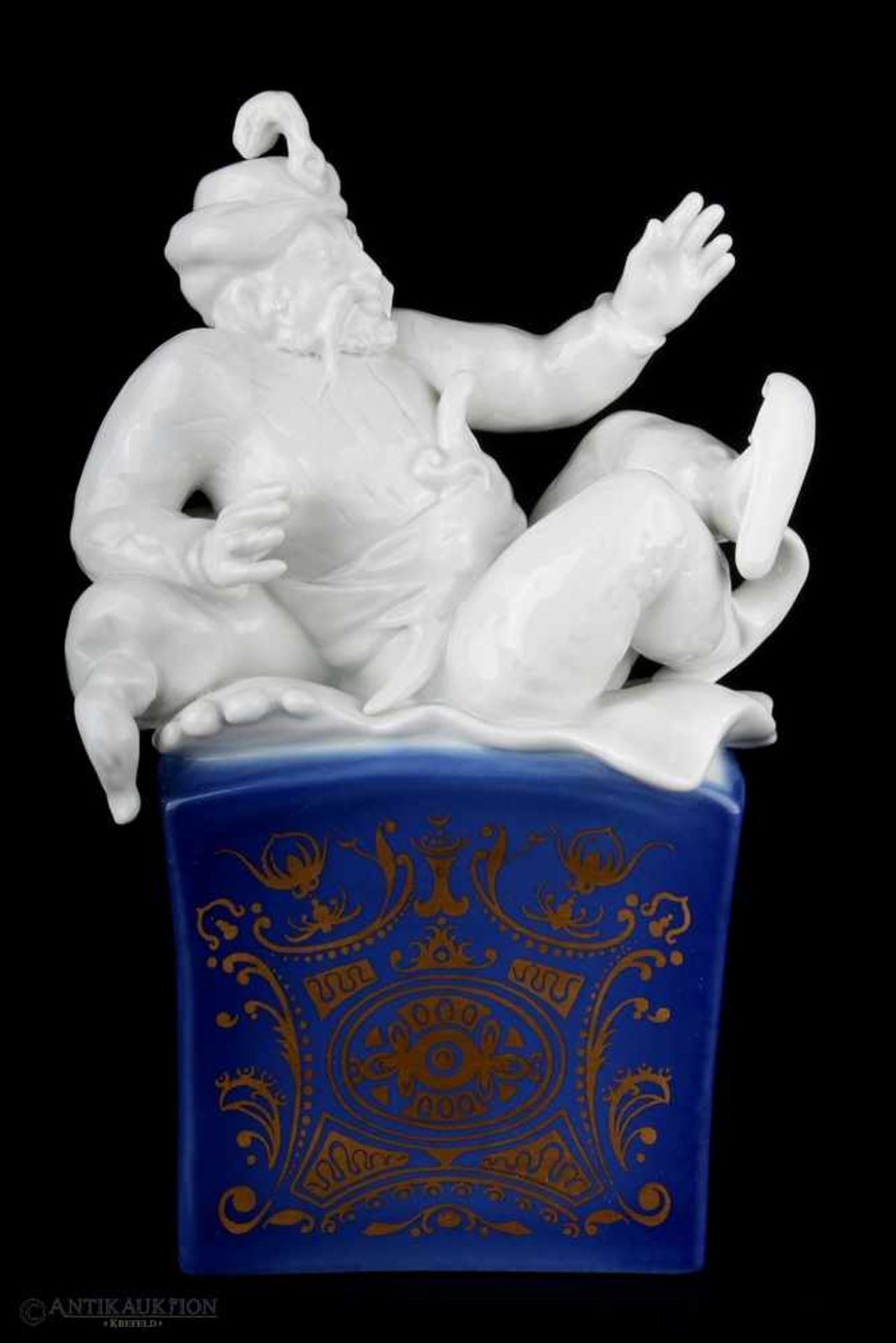 Meissen Figur 1001 Nacht König Schehereban, Porzellanfigur König Schehereban aus der Serie 1001