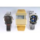 3 Armbanduhren,Marke Tom Tailor mit Stechband Quarzwerk, läuft, Designklassiker Armbanduhr Puma