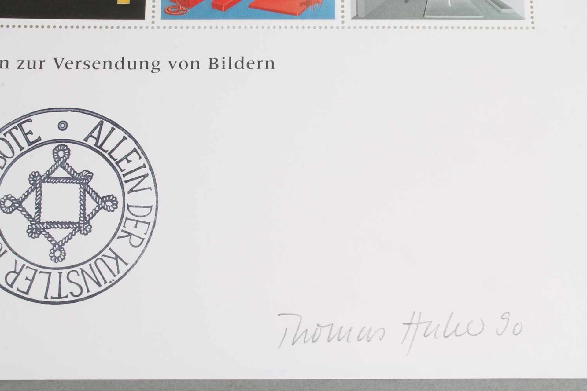 Thomas HUBER (1955 Zürich) - 10 Postwertzeichen zur Versendung von Bildern 1990 - Die Post von - Bild 4 aus 4