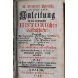 1742 Berlin, Benjamin Hederichs - Anleitung zu den fürnehmsten Historischen Wissenschaften,11,5 cm x