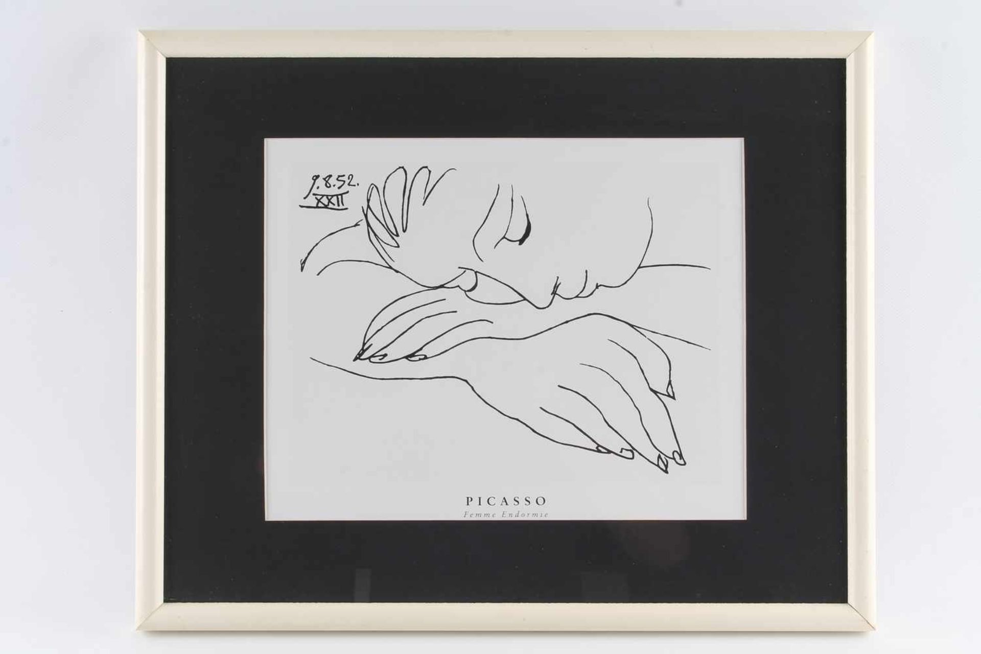 Pablo PICASSO (1881-1973) Multiple Femme Endormie,Grafik - Druck auf Papier, bezeichnet, Pablo - Bild 2 aus 4