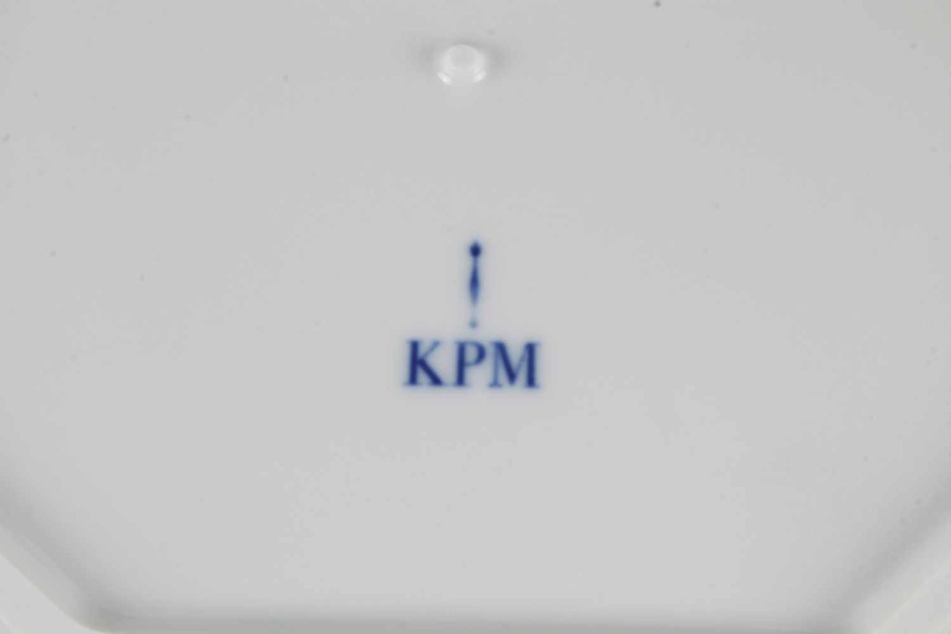 KPM Berlin Kurland 3 große Beilagenplatten, eckige Schale, Salz- & Pfefferstreuer,Königliche - Bild 2 aus 2
