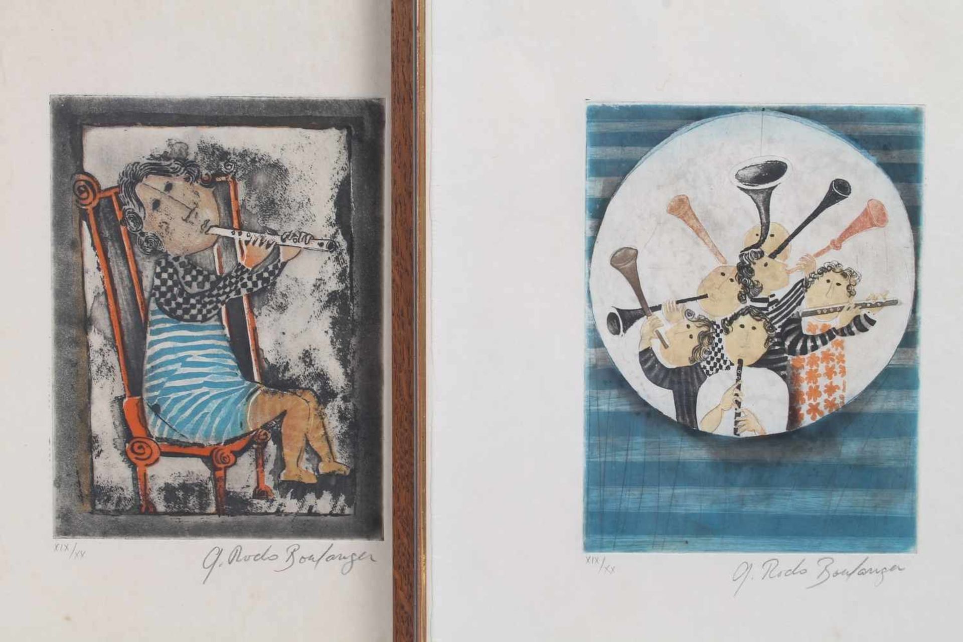 Graciela RODO BOULANGER (*1935 La Paz, Bolivien) 10 handsignierte Farblithographien Serie Le - Bild 6 aus 7
