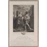Kupferstich um 1780 - Apollonia,im Passepartout 45x34cm , Apollonia: Schutzpatronin der Zahnärzte,