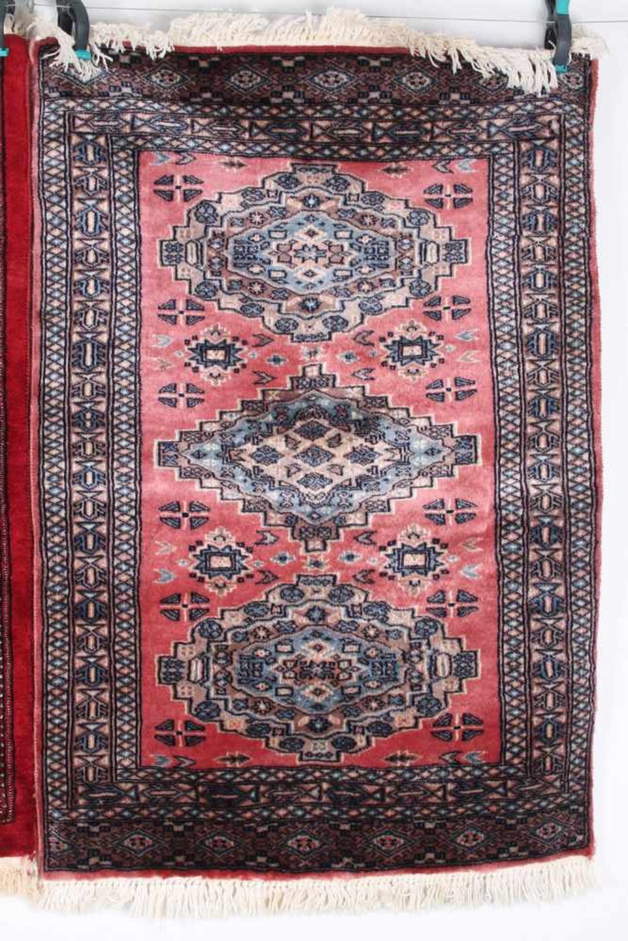 2 Teppiche Kaukasus, handgeknüpfter Teppich, Wolle, 116x79cm / 114x79cm, 6-700.000 Konten pro qm., - Bild 3 aus 5
