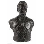 Paul STOFFYN (Belgien 1884-1945) - Bronze sculpture - Bust of a freemason 1919 / Bronze Figur -