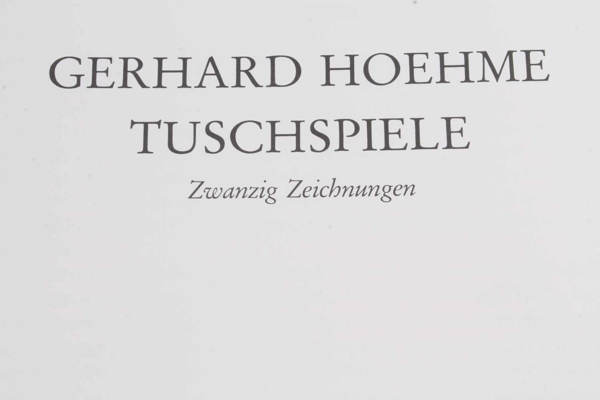 Gerhard HOEHME (1920-1989) "Tuschspiele - Zwanzig Zeichnungen",Mappe mit 20 Farblithografien, im - Bild 2 aus 4