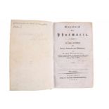 Antiquarisches Buch von 1832 - Grundriss der Pharmacie, Dr. Caj. Georg Kaiser, Titelseite: Grundriss