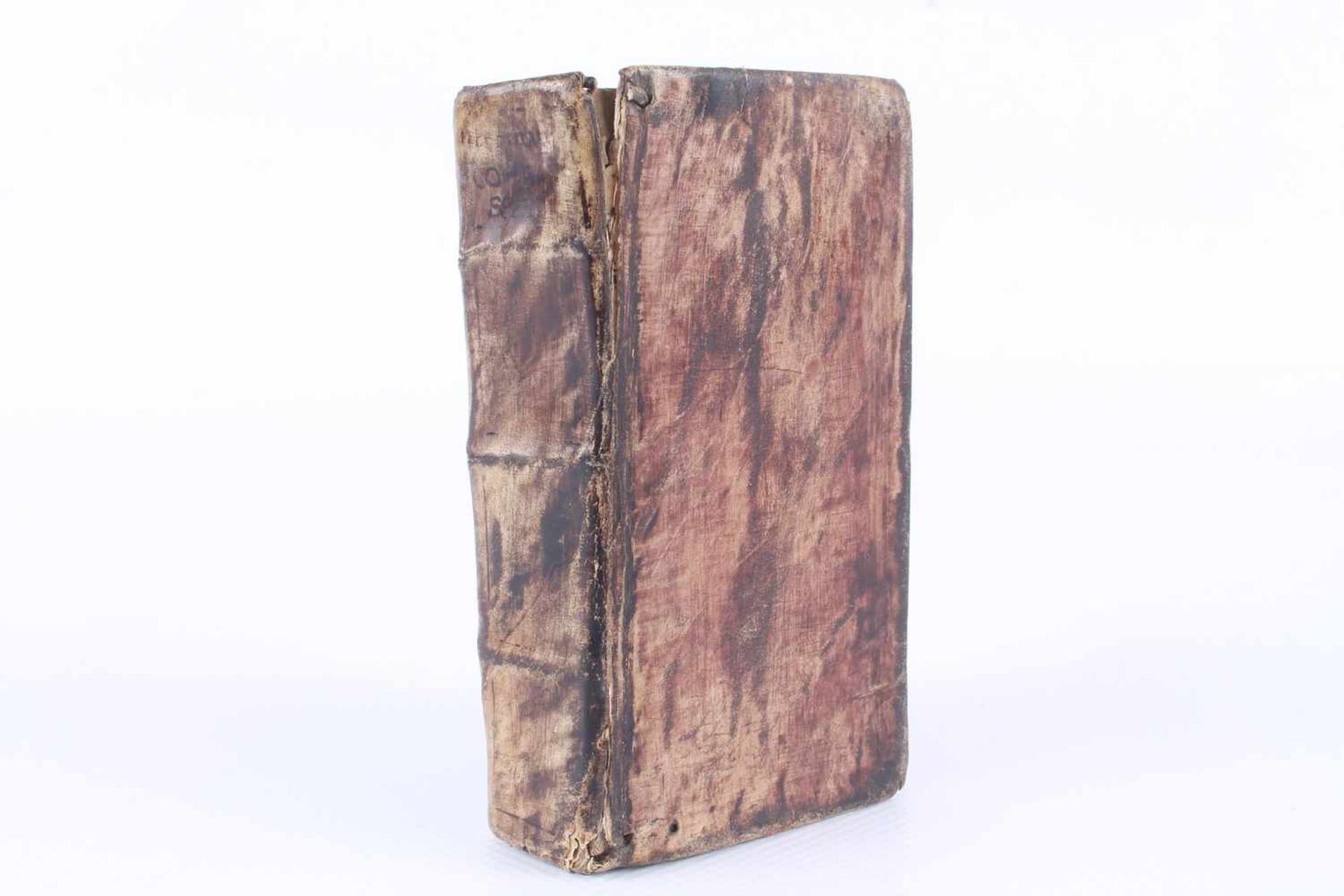 Buch von 1663, Le Combat Spirituel von R.P.D. Laurent Scupoli, H 11,5 cm x B 6 cm, mit Gbr, Abr., - Bild 6 aus 8