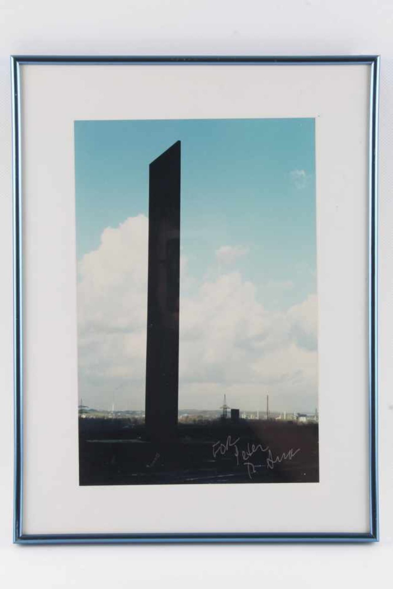 Fotografie - Bramme für das Ruhrgebiet mit persönlicher Widmung von Richard SERRA (1939), - Bild 2 aus 3