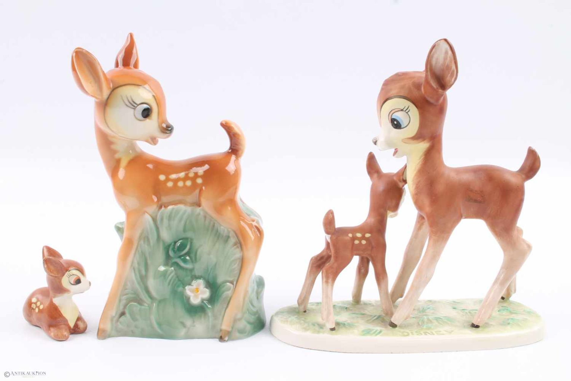 Goebel / Hummel - 3 Porzellan Figuren Disney Bambi, Porzellan, 50/60er Jahre, 18 cm und kleiner, - Bild 3 aus 5