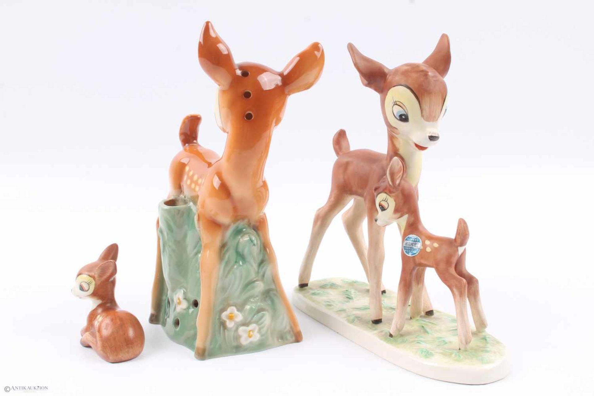 Goebel / Hummel - 3 Porzellan Figuren Disney Bambi, Porzellan, 50/60er Jahre, 18 cm und kleiner, - Bild 2 aus 5