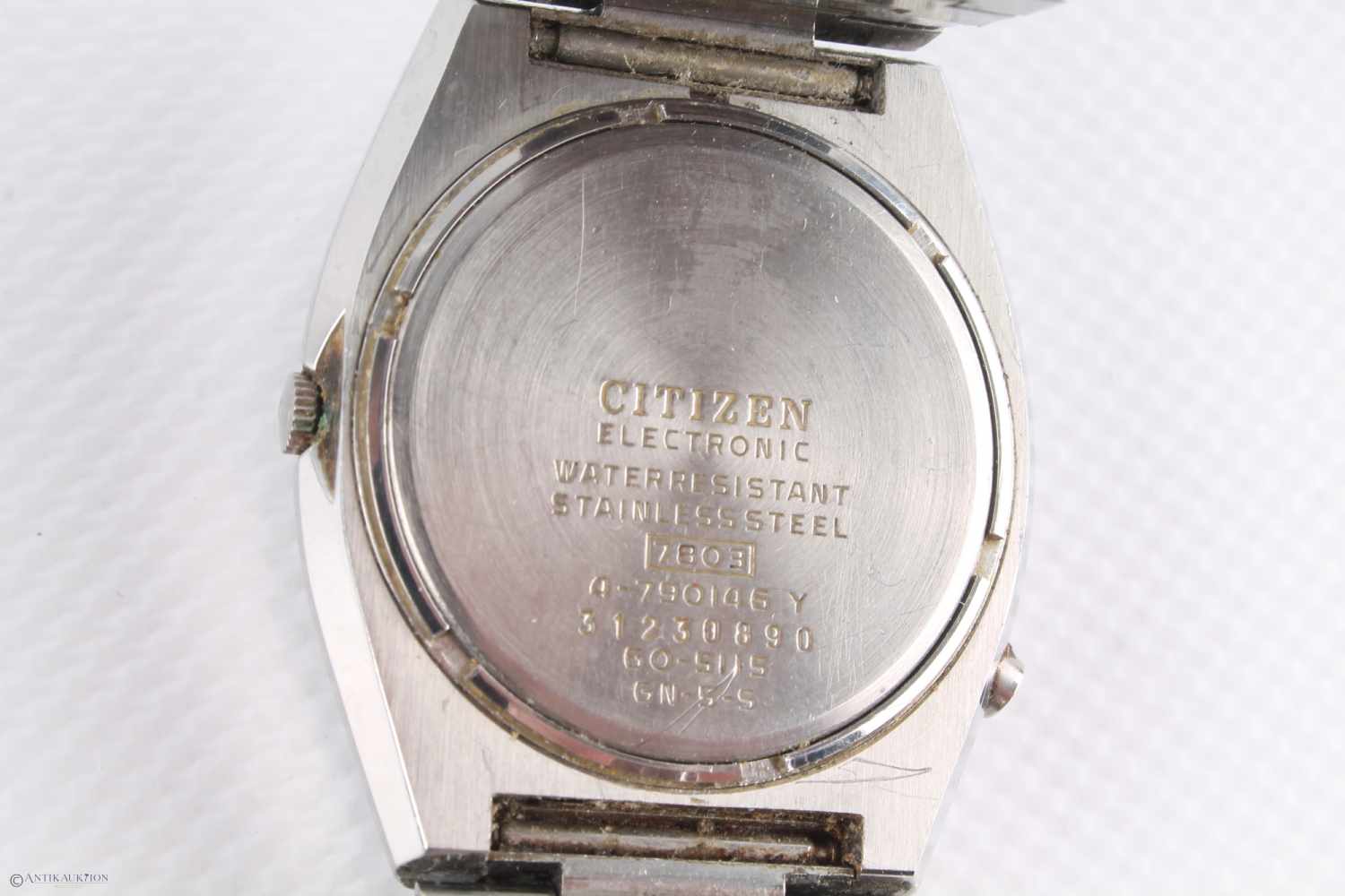 CITIZEN Cosmotron Electronic 7803 Armbanduhr, HAU, Edelstahlgehäuse, Ref-Nr. 31230890, Kaliber 7803, - Image 4 of 5