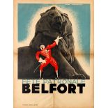 Travel Poster Belfort Festival Art Deco
