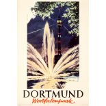 Travel Poster Dortmund Westfalenpark Karl Schiller