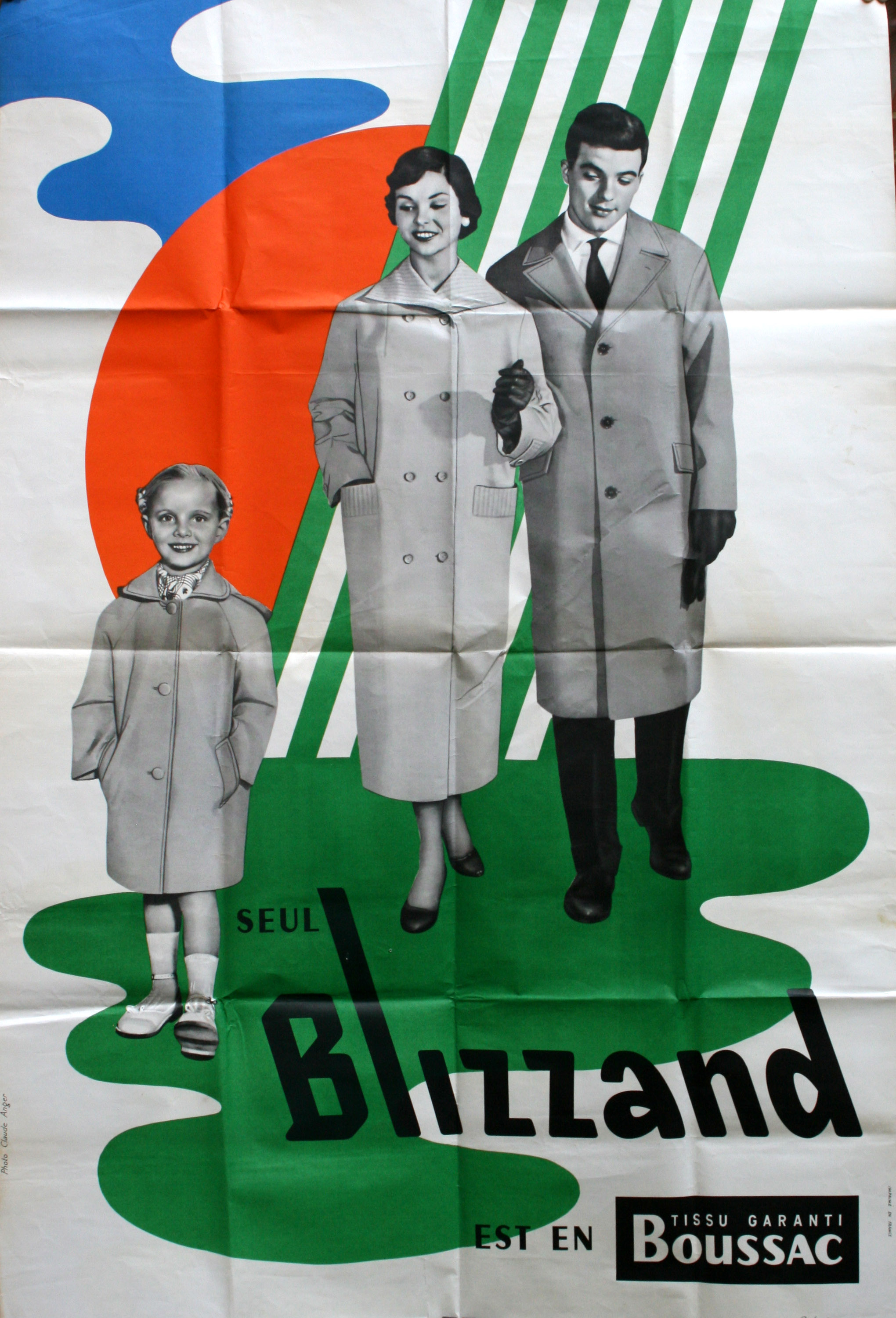 Advertising Poster Blizzand Boussac Raincoats