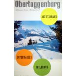 Sport Poster Obertoggenburg Wildhaus Ski Winter Sport Mountains Switzerland