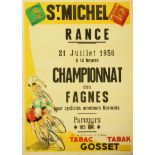 Sport Poster Bycicle Racing Championat des Fagnes