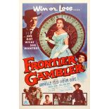 Movie Poster Frontier Gambler Western Gambling