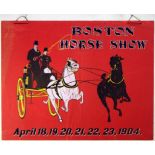 Advertising Poster Belle Epoque Boston Horse Show 1904