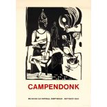 Advertising Poster Campendonk Art Exhibition The Seated Harlequin