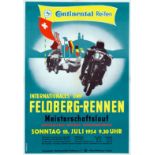 Sport Poster International DMV Feldberg Motorcycle Racing 1954