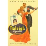 Advertising Poster Raleigh Cigarettes Art Deco
