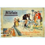 Sport Poster Alleluia Bicycle Racing France Early Cycling