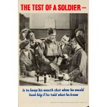 War Poster The Test of a Soldier WWII