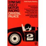 Sport Poster Crystal Palace Motor Racing Holts Trophy Meeting BARC