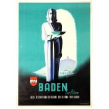 Travel Poster Baden Austria Art Deco Rudolf Maschek