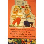 Propaganda Poster Physical CheckUp Big Boy USA Doctor