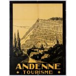 Travel Advertising Poster Andenne Belgium