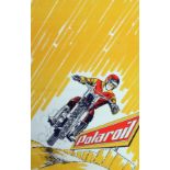 Sport Poster Polaroil Motorcycle Racer
