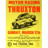 Sport Poster Motor Car Racing Thruxton Formula 3