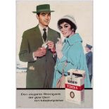 2 Tobacco Cigarette Advertising Posters Times Corner