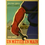 Propaganda Poster Army Recruitment France Tank Motorcycle