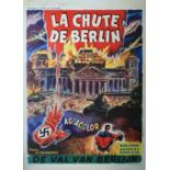 War Movie Poster Fall of Berlin WWII USSR Nazi Germany