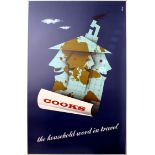 Advertising Poster Cooks Midcentury Word Travel