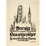 Travel Poster Danzig Gdansk Poland 1930